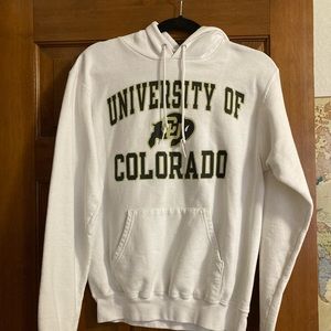 White University of Colorado CU Hoodie